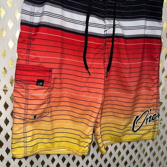 O’niell men’s surf shorts swim trunks sunset size 32 - Picture 2 of 4